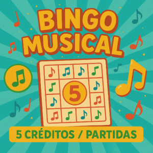 Bingo Musical Online – 5 Partidas Personalizadas con Música y Cartones Únicos